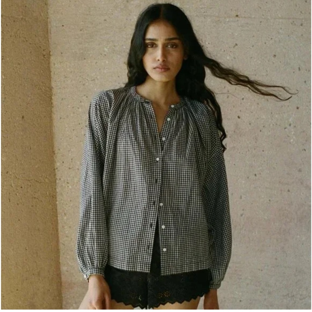 Doen Jane Blouse in sold out gingham